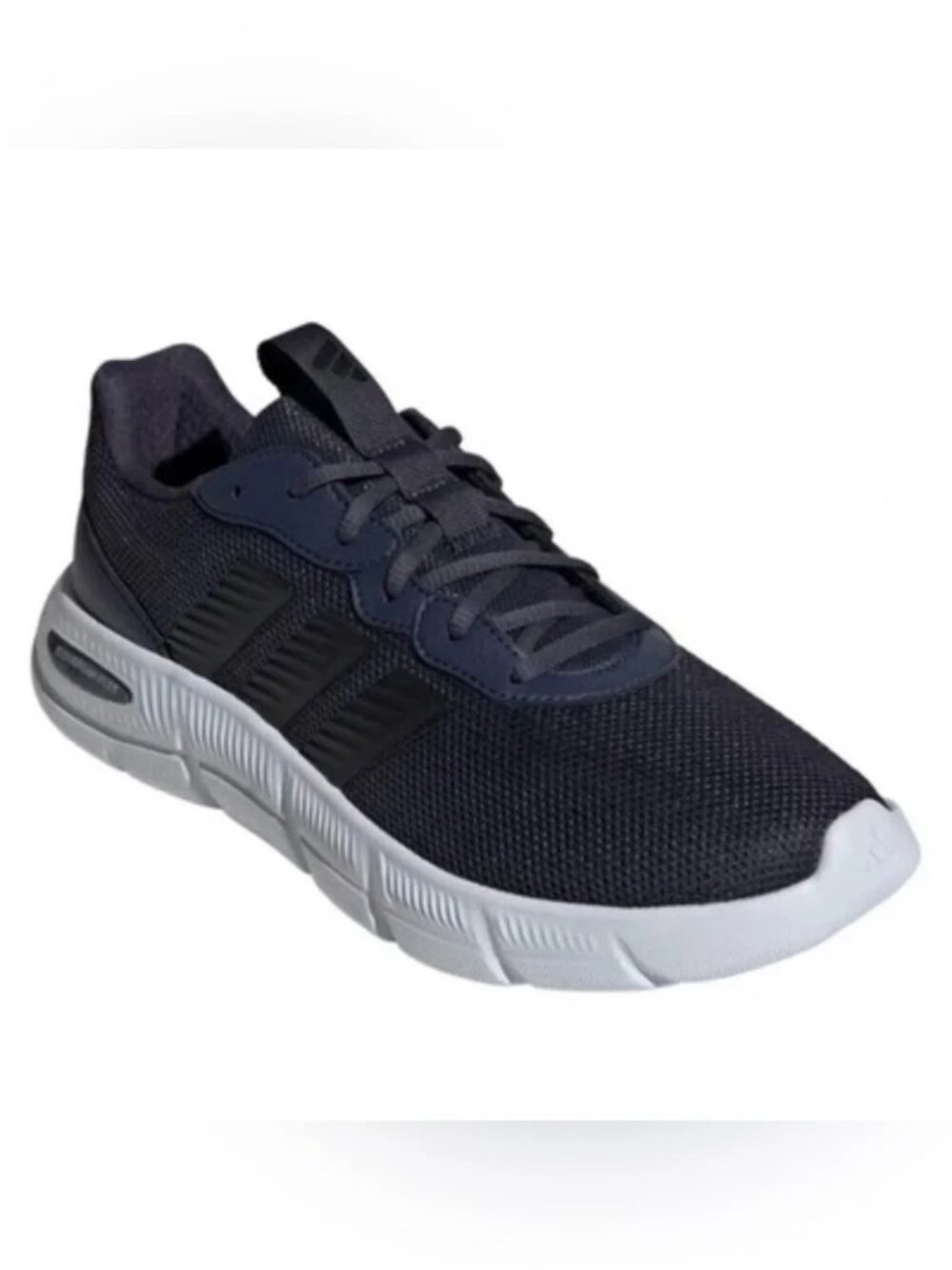 Adidas Men's Cloudfoam Flex Wide Fit Sneakers, HQ4854, Navy, 13
